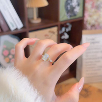 Anello in Argento 925 con Diamanti Creati in Laboratorio Taglio Principessa Ghiacciato Vintage in Oro Giallo 18K, Bracciali e Braccialetti con Diamanti, Gioielli da Sposa all'Ingrosso