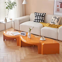 Thé/café et table de chevet circulaires d'épissage minimaliste nordique de luxe léger pour le salon