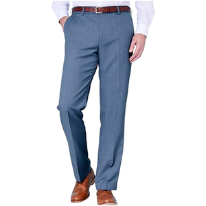 <span class=keywords><strong>Pantalones</strong></span> Casuales de Trabajo para Hombre Leonmeory, de Lona, Transpirables, Ligeros, de Verano, Rectos, Sueltos, de Cintura Media, con Frente Plano - Product Image 1