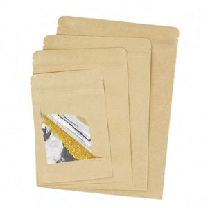 Sachet Doypack en papier kraft réutilisable avec fermeture éclair et logo imprimé pour aliments 8x11cm – Pack promotionnel - Product Image 4