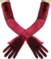 Gants longs en velours MIO, élégants pour les soirées, accessoires de robe d'opéra, mode féminine, pour les activités de plein air