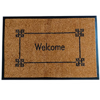 Tapis lavable en fiber Nylon, 1 pièce, avec support en Nitrile lisse, à support en caoutchouc, tapis d'entrée d'intérieur