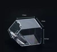 Maßgefertigte Acryl-Süßigkeitendose PMMA Vinyl Runde Seiten Lebensmittelsicher Zuckerbehälter Ladenorganizer 5 Fächer Modern