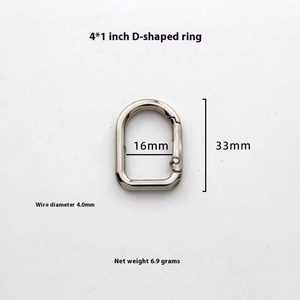 Anneaux en D à ressort <span class=keywords><strong>de</strong></span> <span class=keywords><strong>13</strong></span>-32 mm, crochets à ressort dorés en métal, boucles <span class=keywords><strong>de</strong></span> porte-clés, fermoirs pour sacs et sangles, anneaux à ressort pour porte-clés, crochets à ressort pour clés - Product Image 6