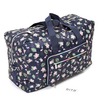 Sac fourre-tout floral mignon pour femmes sac à main pliable voyage polochon hôpital sac mode Weekender sacs fermeture éclair nuit transporter OnChecked