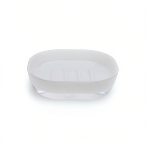 Portasapone Ovale Excelsa in Plastica 12,5x3,5x10,5 Cm con Drenaggio Automatico, Design Minimalista per il Bagno - Product Image 2