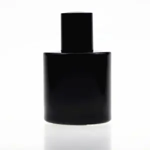 Kosong Padat Warna Hitam Matte Parfum Elegan Grace Spray Parfum Kaca Botol dengan Tutup