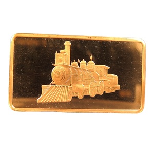 Слиток меди 1 унция 999 тонкая медь паровой двигатель поезда слитки B60b - Product Image 2