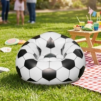 Canapé gonflable portable à thème sportif (football, basketball) pour jardin et fêtes en extérieur