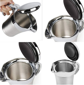 Récipient à sauce en acier inoxydable, pot à double paroi isolé, distributeur de jus de fruits, sauce pour steak, thermos - Product Image 5