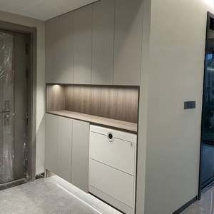 Zapatero Moderno Personalizado de MDF con Luz LED para Interiores y Exteriores, para Sala de Estar, Dormitorio, Entrada y Almacenamiento - Product Image 1