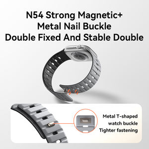 ISport-<span class=keywords><strong>Correa</strong></span> de silicona para reloj, magnética + hebilla metálica, agradable a la <span class=keywords><strong>piel</strong></span>, resistente al sudor, para relojes inteligentes de 38-49mm, para <span class=keywords><strong>Apple</strong></span> <span class=keywords><strong>Watch</strong></span> - Product Image 5