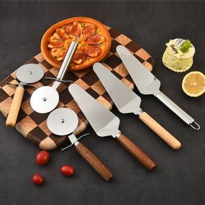 Espátula para Pastel de Acero Inoxidable con Mango de Madera, Cuchillo para Cortar Pizza, Utensilios para Hornear en Casa, Varios Tamaños Disponibles - Product Image 2