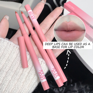 ดินสอเขียนขอบปากแบบมีขนสำหรับแต่งหน้าทำจากแร่กันน้ำมีลวดลายติดฉลากลายหมีแบบน่ารัก - Product Image 1