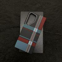 Étui de téléphone antichoc magnétique à texture en fibre de carbone de style professionnel pour Samsung Galaxy S25 S24 s 23 S22 Ultra S24 FE Plus