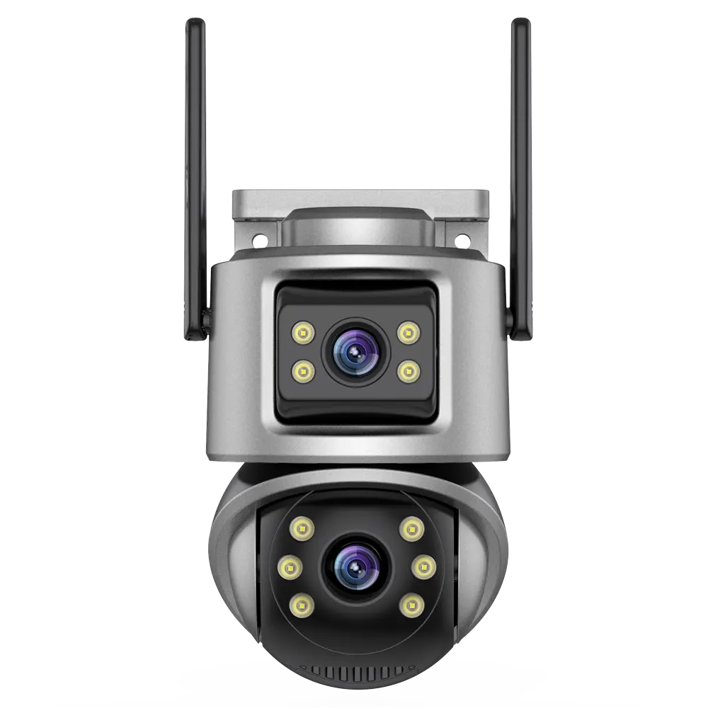 6MP double objectif maison caméra dôme intelligente intérieur IP Wifi PTZ Vision nocturne Bluetooth audio bidirectionnel stockage de données en nuage extérieur