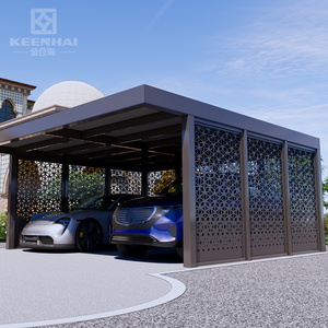 Moderno Carport Personalizzato per Esterni, Impermeabile, in <span class=keywords><strong>Alluminio</strong></span> di Alta Qualità Resistente alla Corrosione, Tetto Fisso per Parcheggio - Product Image 1