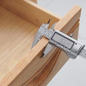 Premium Kwaliteit Massief Midden Eeuw Plank Hout Modern Nachtkastje Met Laadstation - Product Image 6