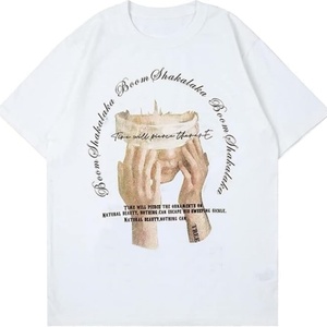 Camiseta Esencial Oversize Deportiva con Estampado 100% Algodón Manga Corta Verano Casual Estilo Rapper Streetwear Y2K para Hombre - Product Image 6