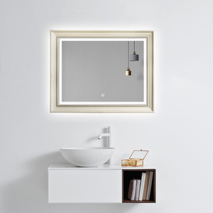 <span class=keywords><strong>Miroir</strong></span> intelligent encadré <span class=keywords><strong>de</strong></span> style européen <span class=keywords><strong>miroir</strong></span> d'habillage LED <span class=keywords><strong>de</strong></span> <span class=keywords><strong>salle</strong></span> <span class=keywords><strong>de</strong></span> <span class=keywords><strong>bain</strong></span> mural rétro ancien - Product Image 1