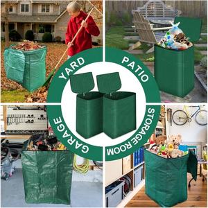 Sac à ordures de <span class=keywords><strong>jardin</strong></span> pliable robuste de 53 gallons avec couvercle et gants-Grand sac de poubelle de <span class=keywords><strong>jardin</strong></span> vert - Product Image 6