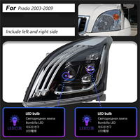 Para Toyota PRADO 2003-2009, Conjunto de Faros Delanteros LED Modificados, Repuesto de Faros para Automóvil, Suministro de Fábrica, Piezas de Automóvil - Un Par