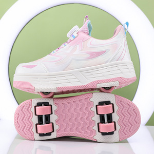 Chaussures à roulettes lumineuses Heloin pour enfants avec lumières, deux roues en polyuréthane pour garçons et filles - Product Image 4