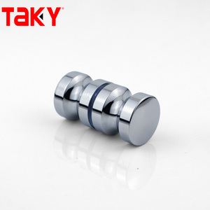 ลูกบิดมือจับประตูกระจกสแตนเลสทรงกลมสำหรับประตูห้องน้ำกระจกห้องน้ำแบบเทมเปอร์ - Product Image 4