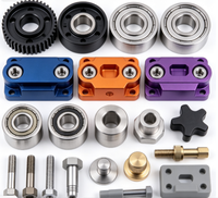 Kit mécanique de transmission usiné sur mesure par CNC, engrenage en aluminium, poulie, support de roulement, bloc de fixation, pièces pour machines d'automatisation