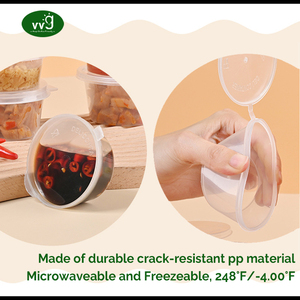 Vvg tái sử dụng 4oz 100ml BPA Miễn Phí gia vị ly dùng một lần Jello bức ảnh container nhỏ ngâm nước sốt ly - Product Image 3