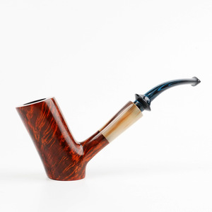 Briarwood Tobacco Pipe Bent Type Cumberland Vulcanized Rubber Mouthpiece Zhejiang Origin - Product Image 1