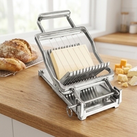 Trancheuse à fromage professionnelle en acier inoxydable 304, coupe-fromage multi-fils, guillotine pour charcuterie, restaurant, fromage, beurre