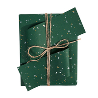 Papier d'emballage cadeau pour anniversaire, mariage, bénédiction, nouveau lancement 2025, papier artisanal enduit, recyclable, épaisseur 80g