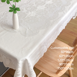 Offre Spéciale personnalisé hôtel salle à manger élégant Rectangle dentelle <span class=keywords><strong>nappe</strong></span> mariage nappes bon marché pour la fête <span class=keywords><strong>de</strong></span> mariage - Product Image 5