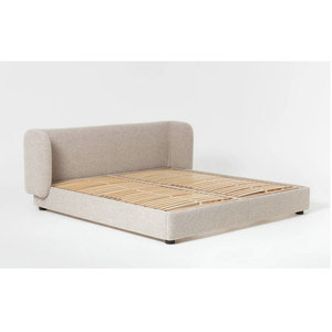 Velluto bianco <span class=keywords><strong>francese</strong></span> imbottito piattaforma King Size telaio del <span class=keywords><strong>letto</strong></span> con deposito camera da <span class=keywords><strong>letto</strong></span> mobili Set Semi doppio Box <span class=keywords><strong>letto</strong></span> per Villa - Product Image 4