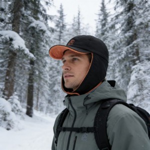 Cappellino da Baseball Invernale Vintage Reversibile |   Cappello con Paraorecchie Foderato in Pile, Traspirante e Impermeabile, 100% <span class=keywords><strong>Cotone</strong></span>, per Ciclismo in Clima Freddo - Product Image 2