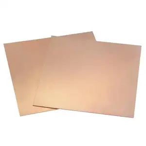 Lámina laminada de cobre fr4 de fábrica, placa pcb en blanco