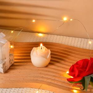 DIY Natural Soy Wax Roses Candles Wedding Parties Gifts for Guests <b>Bride</b> Souvenirs Gifts Wholesale Candle Gift Set for Home - Product Image 3