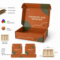 Boîte d'expédition personnalisée pour produits d'élevage avec insert pour emballage e-commerce