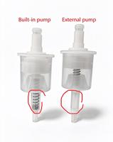 Flacon pompe à mousse UV électroplaqué Spot-on 30ml 40ml 60ml 80ml 100ml 120ml en PET avec pompe externe pour liquide, sans ressort, vente en gros