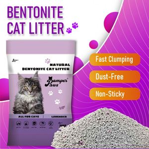 Litière pour chat en bentonite biodégradable écologique 5KG, sans poussière, agglomérante naturelle, jetable aux toilettes, hautement absorbante, contrôle des odeurs, sable pour chat - Product Image 1