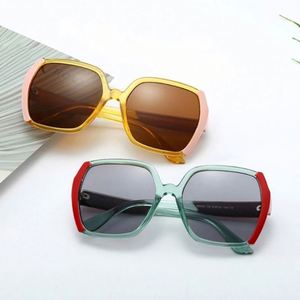 Gafas de Sol Cuadradas Extra Grandes de Moda Retro 2022 Personalizadas para Mujer, Gafas de Sol Coloridas con Montura Grande - Product Image 2