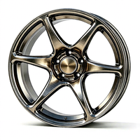 Jantes forgées sur mesure 6 branches bronze brossé 16 17 18 19 20 21 22 pouces 5x120 5x114.3 5x112 5x130 pour BMW Benz Audi Porsche