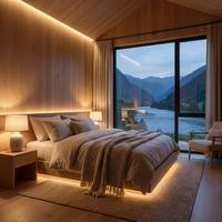 Cabane de villégiature en bois préfabriquée moderne, villa modulaire préfabriquée, maison préfabriquée portable, mini-maison pour jardin, Airbnb, maison d'hôtes