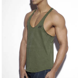 Débardeur de sport décontracté pour homme, haute qualité, faible MOQ, coupe ajustée, sans manches, respirant, séchage rapide, polyester/coton, vêtement de fitness - Product Image 6