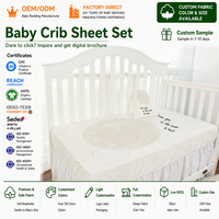 Draps-housses 100 % coton imprimé lune pour berceau, sac à cordon, literie bébé, bio, doux, respirant, nouveau-né, unisexe, vente en gros, 200 fils/cm²