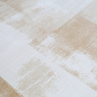 Nouveau Tapis Abstrait Wilton Haute Densité 2026, Couleur Beige Clair Chameau, Décoration Maison, Salon, Chambre, Tapis de Sol Doux et Facile à Nettoyer