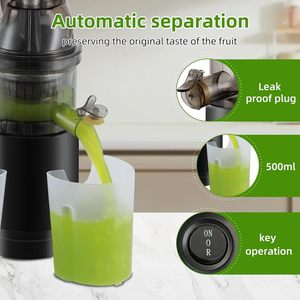 Extractor de jugo prensado en frío clásico al por mayor con boca ancha y función de reversa - Product Image 5