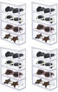 กล่องใส่แว่นกันแดดอะคริลิกใส4ลิ้นชักแบบทันสมัยผลิตตามสั่ง - Product Image 4