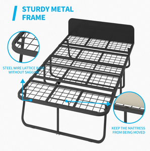 <span class=keywords><strong>Lit</strong></span> pliant moderne en métal avec matelas en mousse <span class=keywords><strong>de</strong></span> 5 pouces, <span class=keywords><strong>lit</strong></span> escamotable <span class=keywords><strong>de</strong></span> 75 po x 31 po pour adultes, <span class=keywords><strong>lit</strong></span> portable réglable et peu encombrant avec tête <span class=keywords><strong>de</strong></span> <span class=keywords><strong>lit</strong></span> - Product Image 3